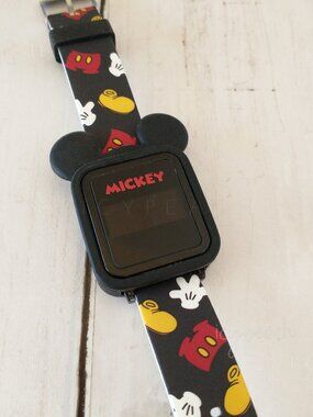 Disney Mickey Mouse Unisex Child’s Watch Touchscreen LED Accutime Kids MK4116WM